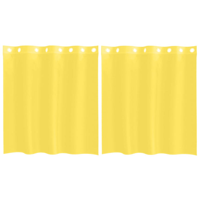 Tende in Voile con Occhielli 2 pz Giallo 4102131