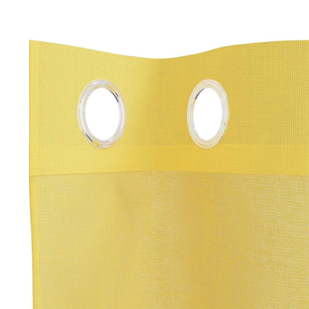 Tende in Voile con Occhielli 2 pz Giallo 4102131