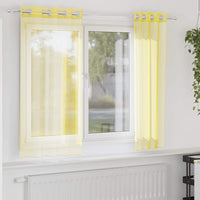 Tende in Voile con Occhielli 2 pz Giallo 4102131