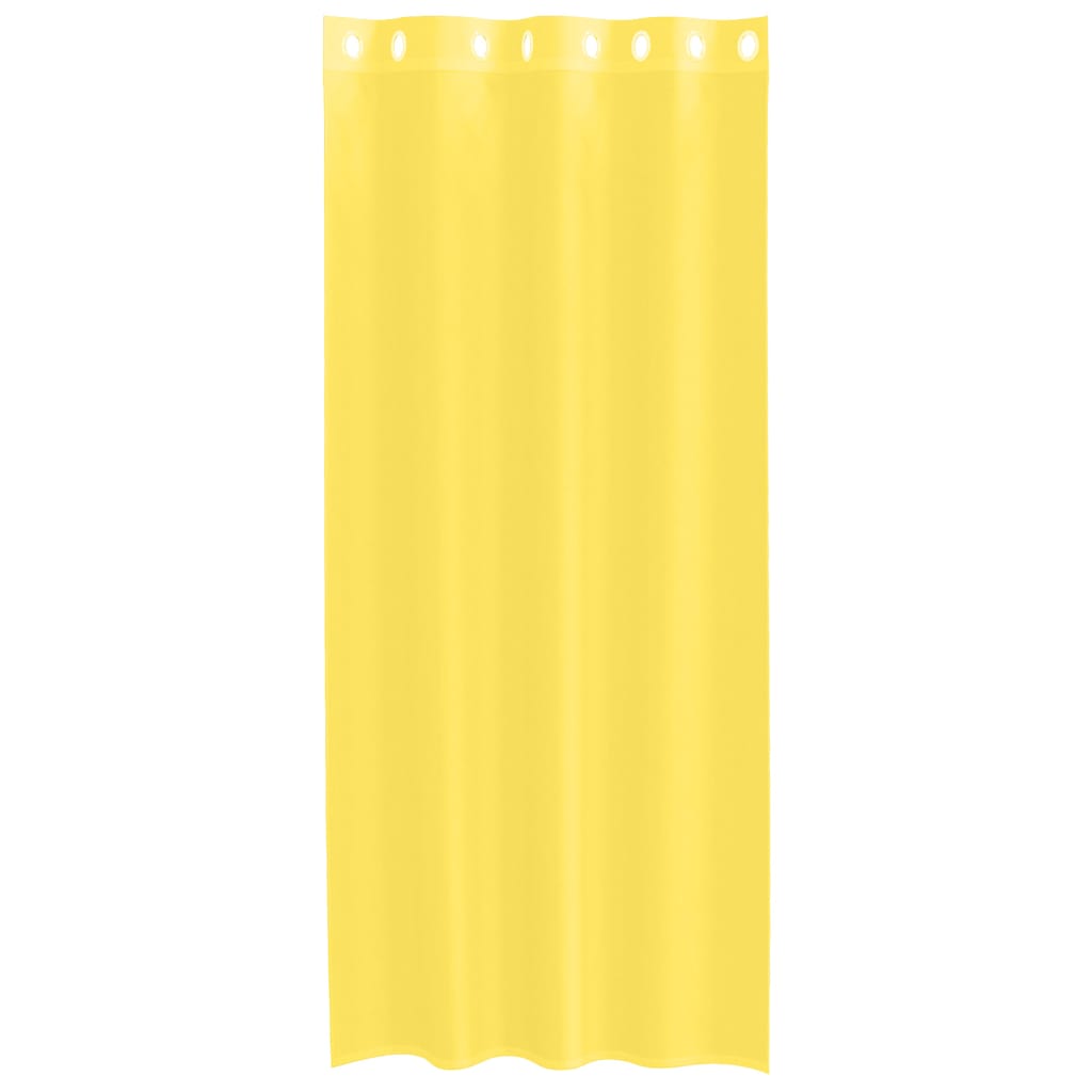 Tende in Voile con Occhielli 2 pz Giallo 4102133
