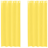 Tende in Voile con Occhielli 2 pz Giallo 4102134