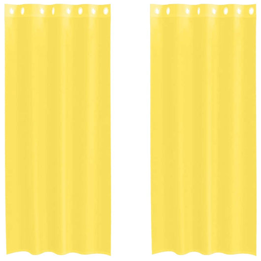 Tende in Voile con Occhielli 2 pz Giallo 4102134