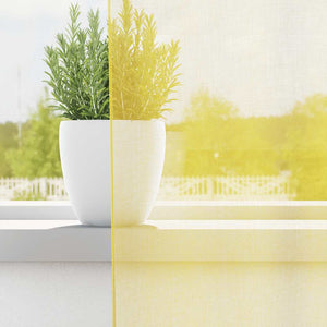 Tende in Voile con Occhielli 2 pz Giallo 4102134