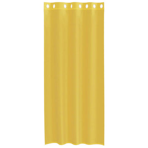 Tende in Voile con Occhielli 2 pz Giallo 4102134