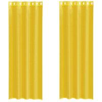 Tende in Voile con Occhielli 2 pz Giallo 4102135