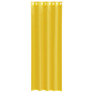 Tende in Voile con Occhielli 2 pz Giallo 4102135