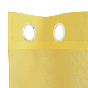 Tende in Voile con Occhielli 2 pz Giallo 4102135