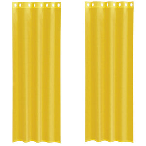 Tende in Voile con Occhielli 2 pz Giallo 4102136