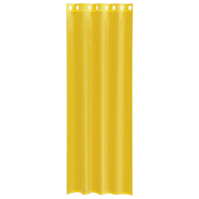 Tende in Voile con Occhielli 2 pz Giallo 4102136