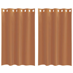Tende in Voile con Occhielli 2 pz Terracotta 4102138