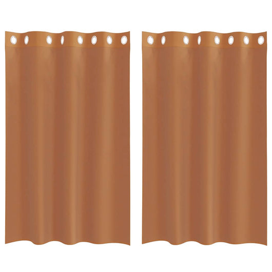 Tende in Voile con Occhielli 2 pz Terracotta 4102138