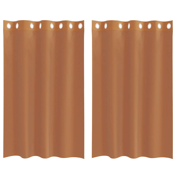 Tende in Voile con Occhielli 2 pz Terracotta 4102138