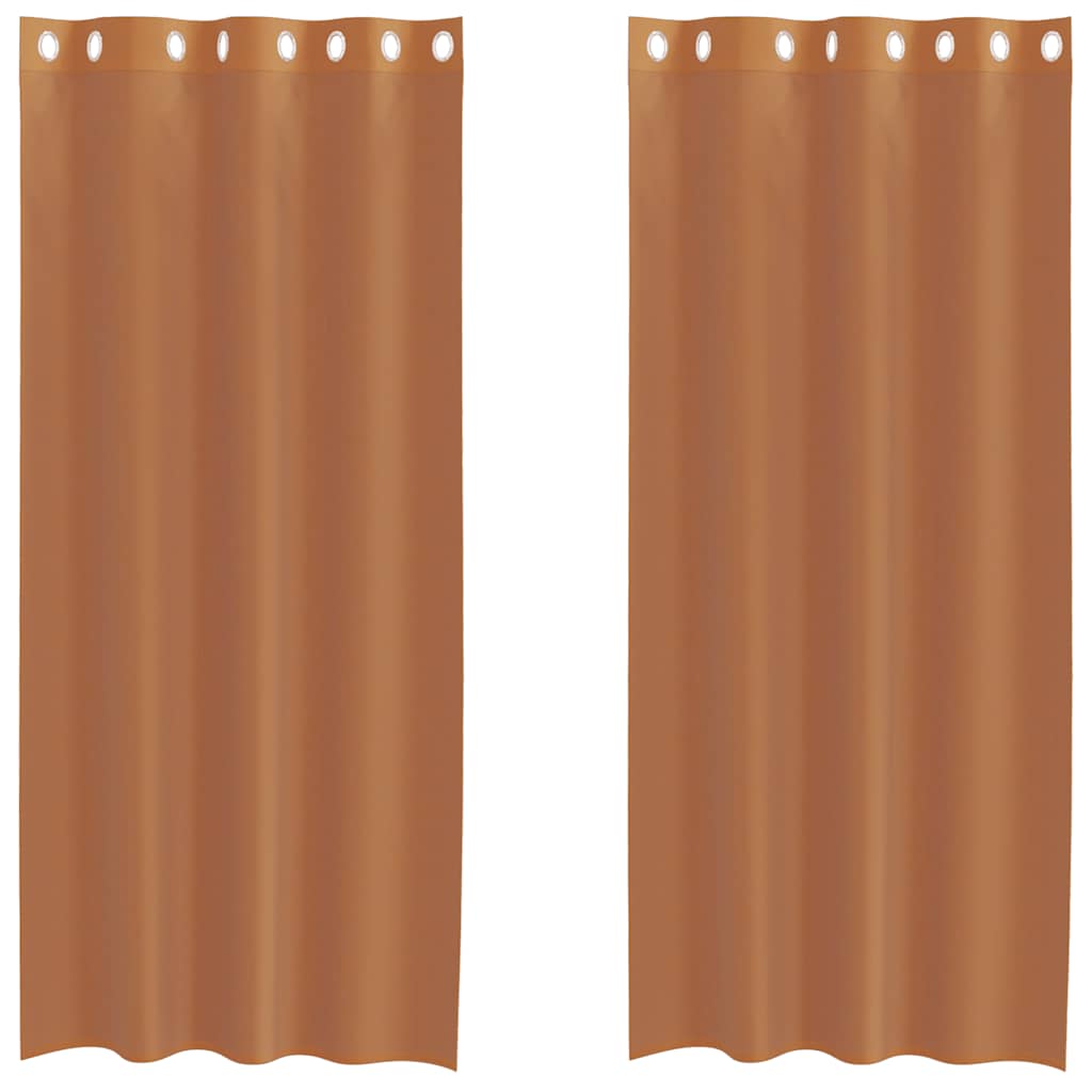 Tende in Voile con Occhielli 2 pz Terracotta 4102140