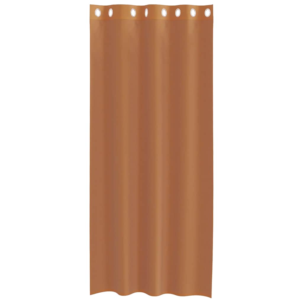 Tende in Voile con Occhielli 2 pz Terracotta 4102140