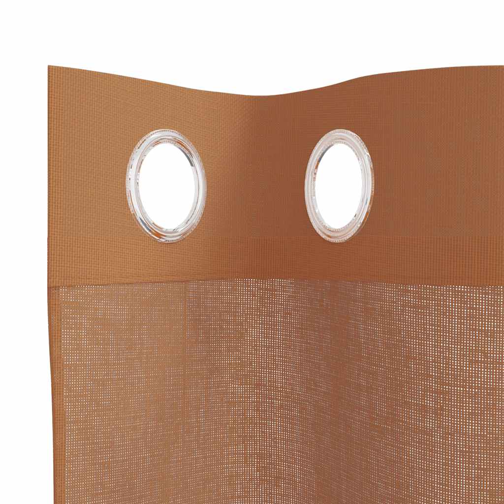 Tende in Voile con Occhielli 2 pz Terracotta 4102140