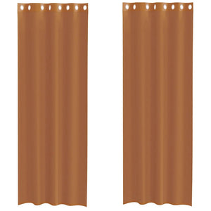 Tende in Voile con Occhielli 2 pz Terracotta 4102141