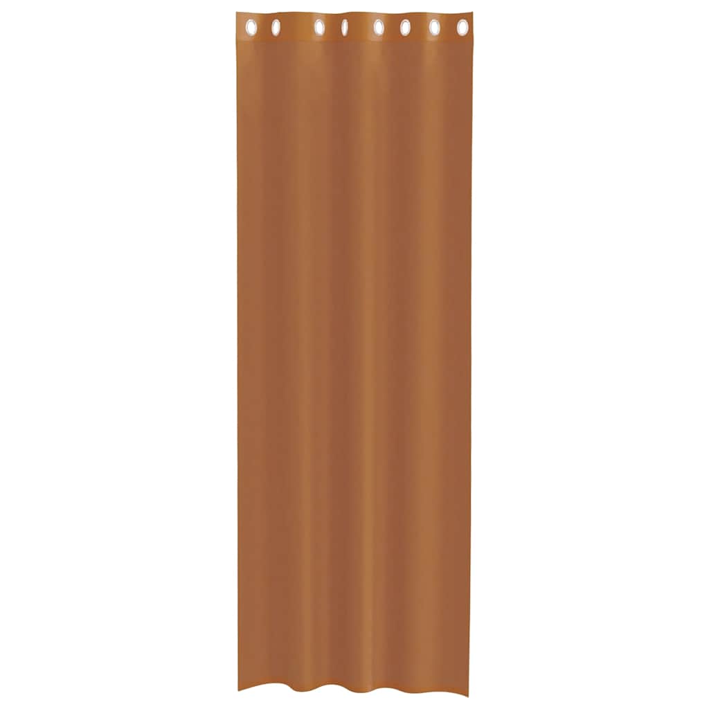 Tende in Voile con Occhielli 2 pz Terracotta 4102141