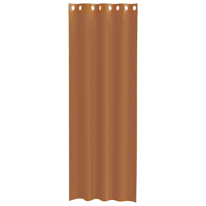 Tende in Voile con Occhielli 2 pz Terracotta 4102141