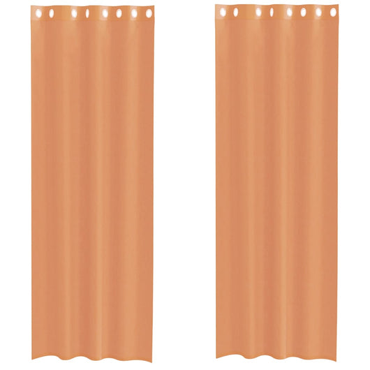 Tende in Voile con Occhielli 2 pz Terracotta 4102142
