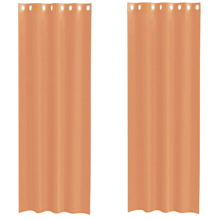 Tende in Voile con Occhielli 2 pz Terracotta 4102142