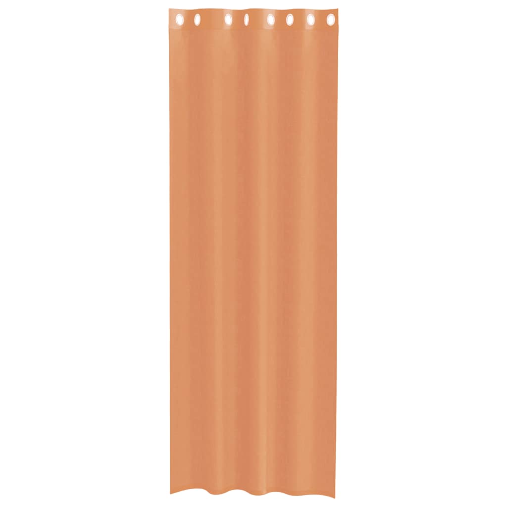 Tende in Voile con Occhielli 2 pz Terracotta 4102142
