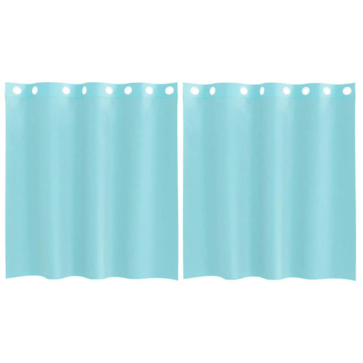 Tende in Voile con Occhielli 2 pz Turchese 4102143