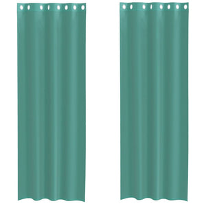 Tende in Voile con Occhielli 2 pz Turchese 4102148