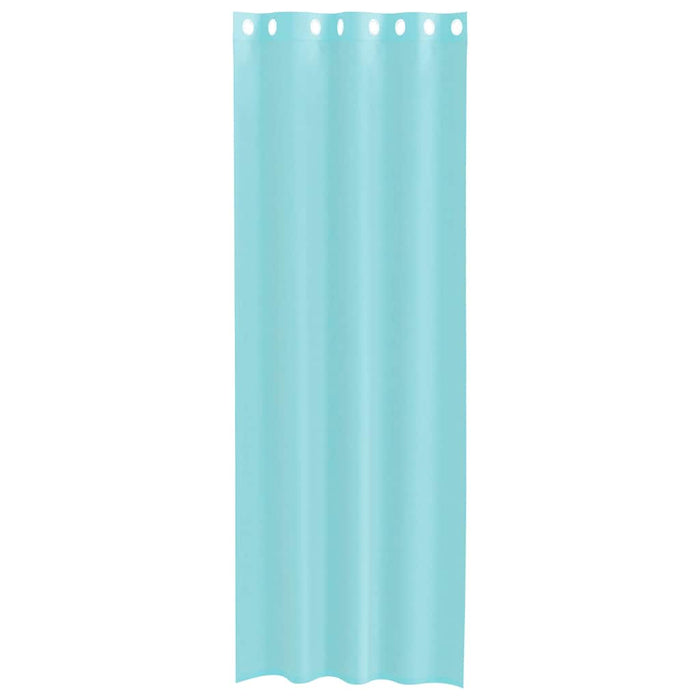 Tende in Voile con Occhielli 2 pz Turchese 4102148