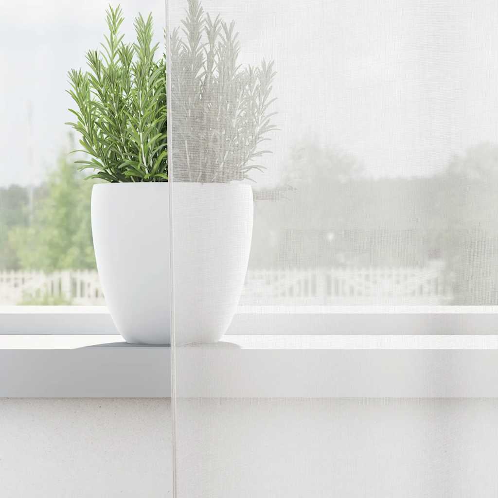 Tende in Voile con Occhielli 2 pz Bianco 4102149