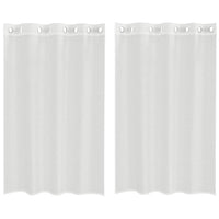 Tende in Voile con Occhielli 2 pz Bianco 4102150