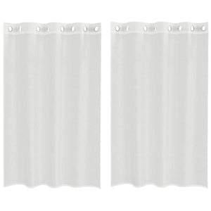 Tende in Voile con Occhielli 2 pz Bianco 4102150
