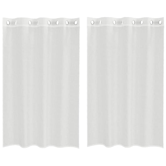 Tende in Voile con Occhielli 2 pz Bianco 4102150