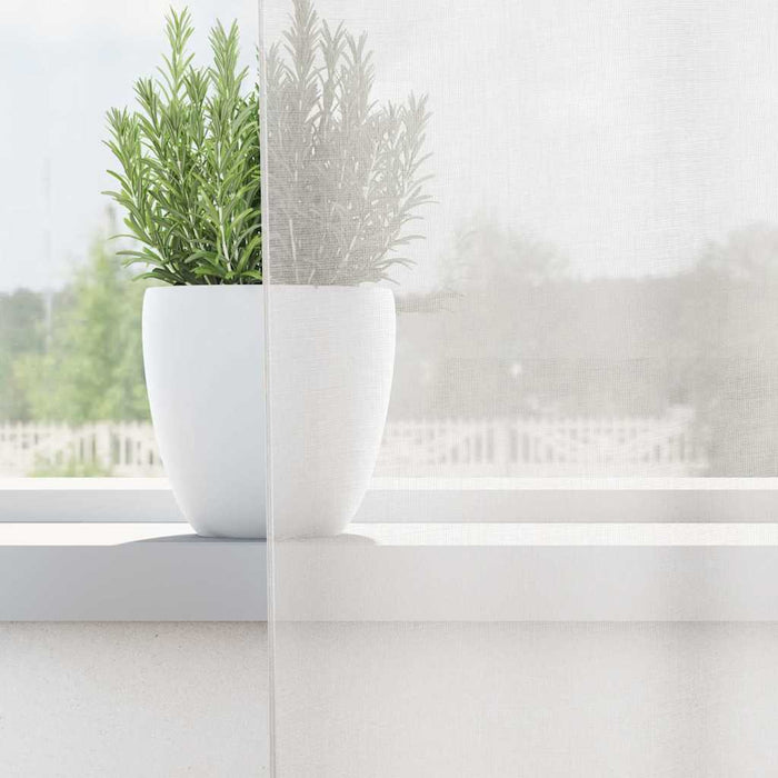 Tende in Voile con Occhielli 2 pz Bianco 4102150