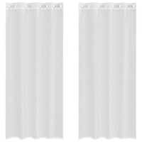 Tende in Voile con Occhielli 2 pz Bianco 4102152