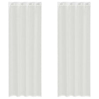 Tende in Voile con Occhielli 2 pz Bianco 4102154