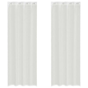 Tende in Voile con Occhielli 2 pz Bianco 4102154