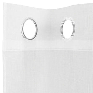 Tende in Voile con Occhielli 2 pz Bianco 4102154