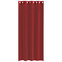 Tende in Voile con Occhielli 2 pz Rosso Vino 4102157
