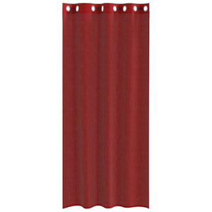 Tende in Voile con Occhielli 2 pz Rosso Vino 4102157