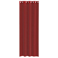 Tende in Voile con Occhielli 2 pz Rosso Vino 4102160