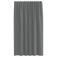 Tende in Voile con Tasche per Aste 2 pz Grigio Scuro 4102182