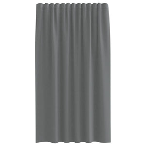 Tende in Voile con Tasche per Aste 2 pz Grigio Scuro 4102182