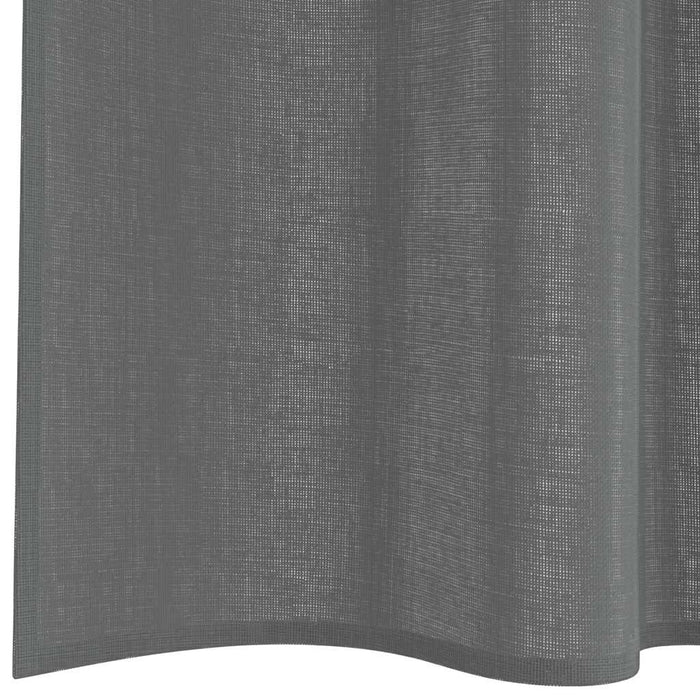vidaXL Tende in Voile con Tasche per Aste 2 pz Grigio Scuro