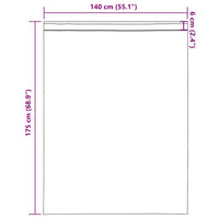 Tende in Voile con Tasche per Aste 2 pz Grigio Scuro 4102182