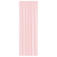 Tende in Voile con Tasche per Aste 2 pz Rosa Chiaro 4102190