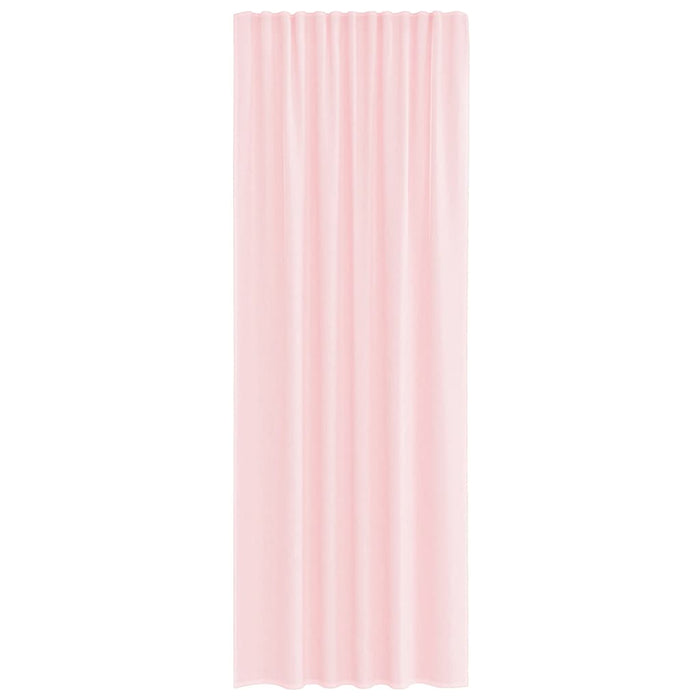Tende in Voile con Tasche per Aste 2 pz Rosa Chiaro 4102190