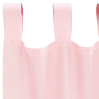Tende in Voile con Tasche per Aste 2 pz Rosa Chiaro 4102190