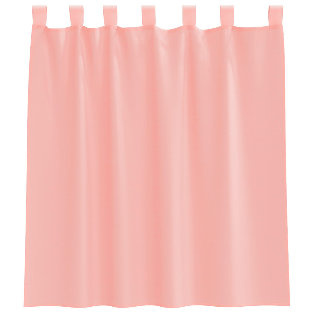 Tende in Voile con Tasche per Aste 2 pz Rosa 4102196