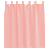 Tende in Voile con Tasche per Aste 2 pz Rosa 4102196