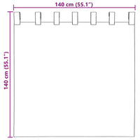 Tende in Voile con Tasche per Aste 2 pz Rosa 4102196